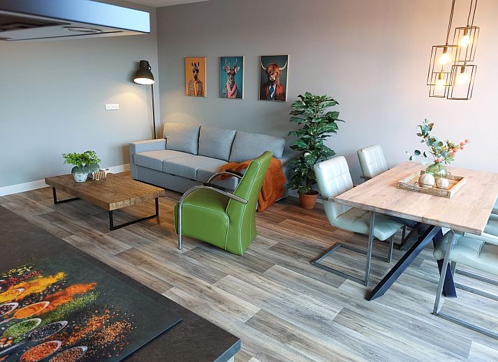 Komfortables Schlafzimmer im Ferienhaus OV657 in Hertme, Twente mit Gartenblick.