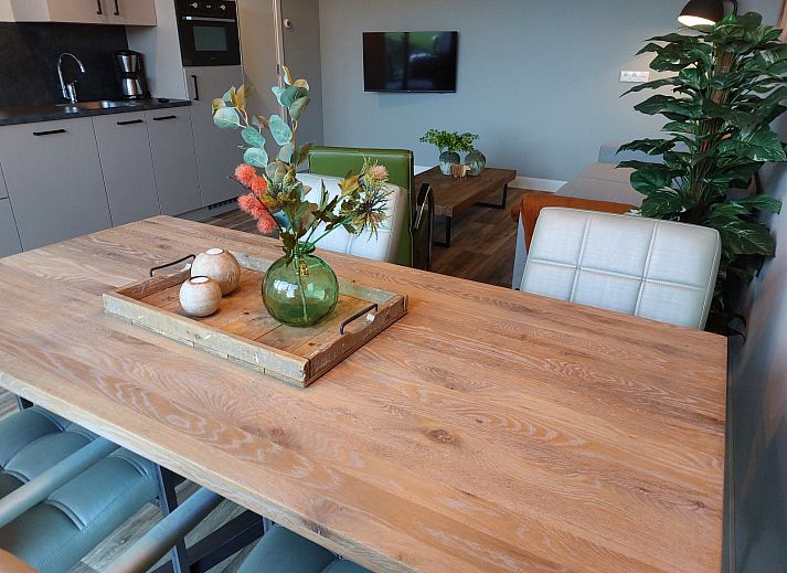 OV657 Ferienhaus in Hertme, Twente mit grosser Terrasse und hoelzernem Sichtschutz.