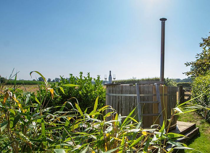 Gemuetliche Terrasse im Cottage in Broekland, Ferienunterkunft in Salland, Overijssel.