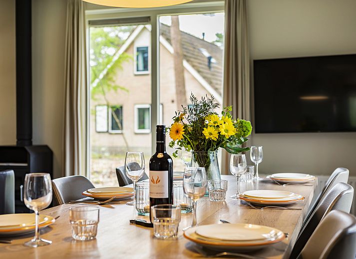 Geniessen Sie die Ruhe im 6-Personen-Hundebungalow von Twenhaarsveld in Holten, Overijssel, mit einer grossen Terrasse inmitten der Natur.