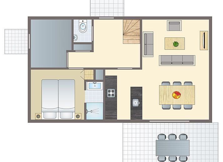 Unterkunft 5302139 - Bungalow Salland - Twenhaarsveld | 6-persoons bungalow | 6CE1