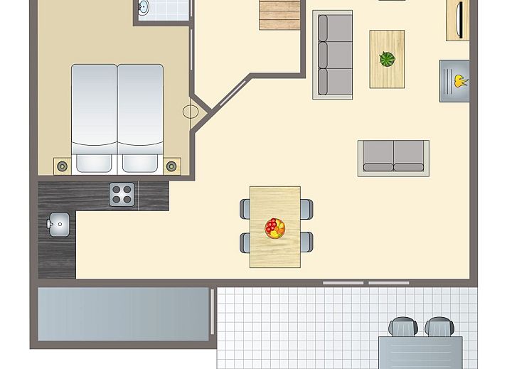 Unterkunft 5302141 - Bungalow Salland - Twenhaarsveld | 4-persoons kinderbungalow | 4LK