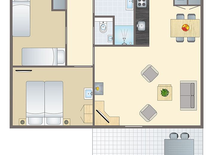 Unterkunft 5302147 - Bungalow Salland - Twenhaarsveld | 4-persoons bungalow | 4C