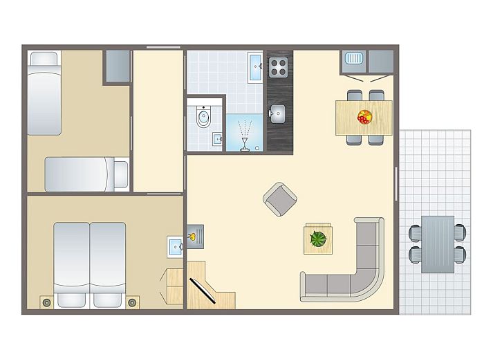 Unterkunft 5302148 - Bungalow Salland - Twenhaarsveld | 4-persoons bungalow | 4CE1