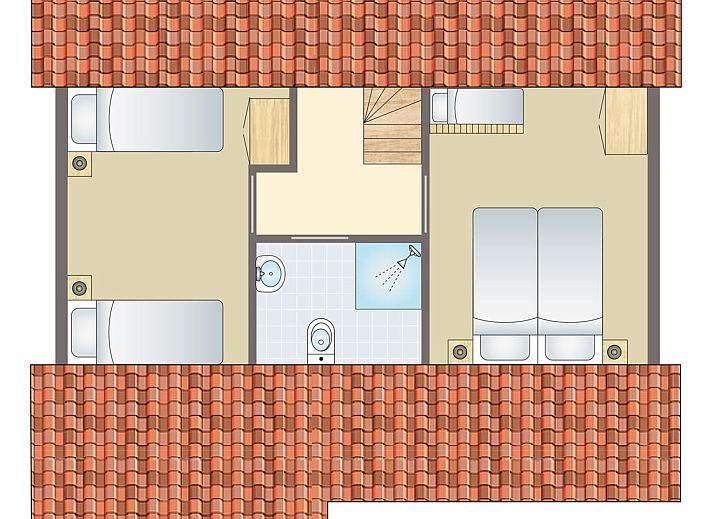 Guest house 530215 - Bungalow Salland - Twenhaarsveld | 6-persoons wellnessbungalow | 6LW