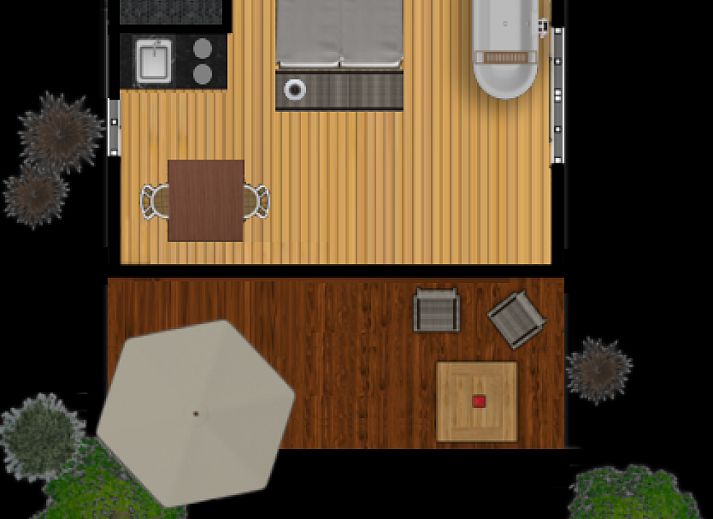 Unterkunft 5302160 - Zelthaus Salland - Romantic Safaritent met bad