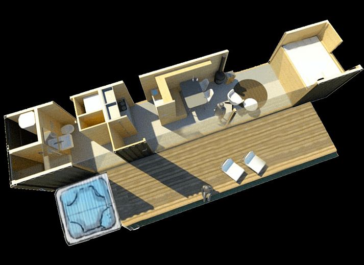 Verblijf 5302163 - Vakantiewoning Salland - Skydeck Cabin