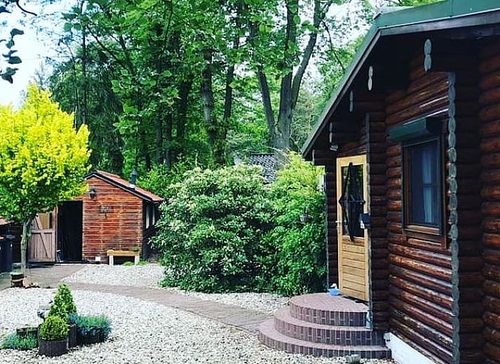 Sfeervolle avondverlichting bij Vakantiehuisje in Holten, gelegen in de natuur van Salland, Overijssel. Perfecte plek voor ontspanning.