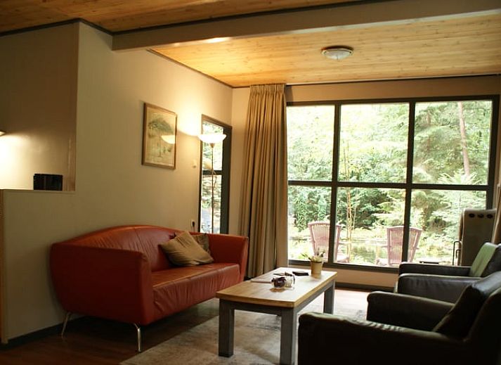 Ferienhaus in Holten, gelegen in der ruhigen Natur von Salland, Overijssel, mit einer ruhigen Terrasse und einem Teich, umgeben von gruenen Waeldern.