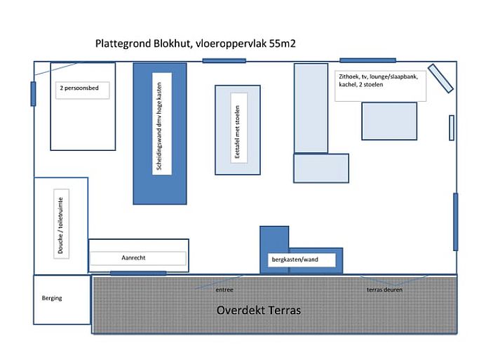 Zijaanzicht van Vakantiehuis in Holten, omgeven door bomen in het prachtige Salland, Overijssel.
