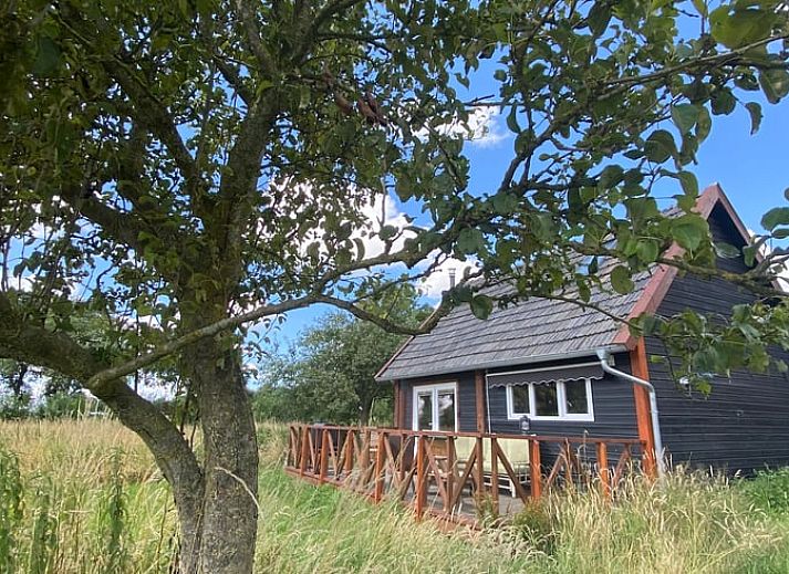 Barbecue on terrace with view at Holiday home in Wijhe, Salland, Overijssel.