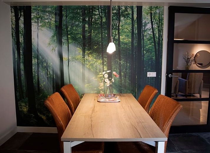 Ontspannen terras bij Vakantiehuisje in Wijhe, Salland, Overijssel.