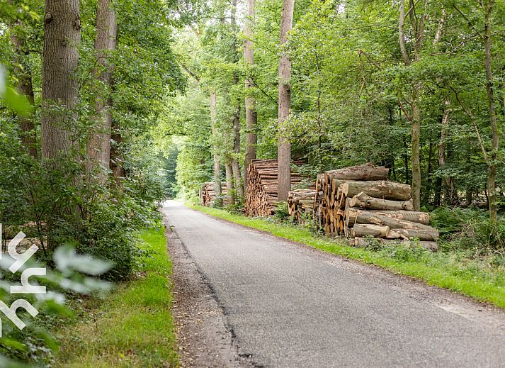 Terrasse mit Sonnenschirm im Ferienhaus OV243 in Luttenberg, ideal zum Entspannen.