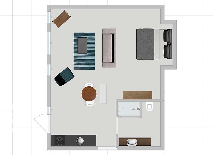 Indoor space of OV530 in Zwolle, Overijssel with wooden floors and modern furnishings.