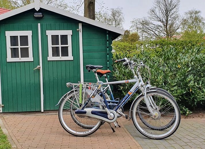 Gemuetliches Wohnzimmer in Cottage in Heeten mit grossem Sofa, gelegen in Salland, Overijssel.