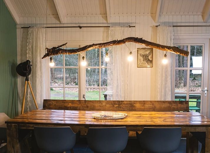 Autumn view of Holiday Home in Okkenbroek, Salland, surrounded by colorful trees in picturesque Overijssel.