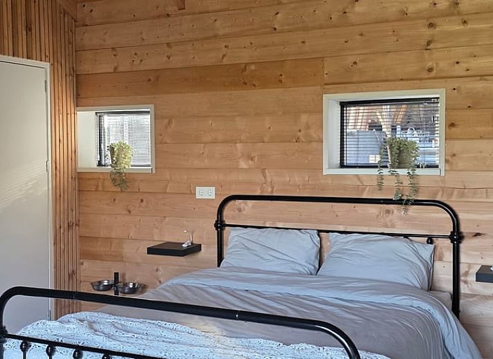 Blick auf gruene Felder und laendliche Umgebung in Huisje in Olst, Ferienhaus in Salland, Overijssel, ideal fuer Ruhesuchende.