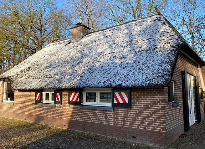 Schoener Sonnenuntergang am Cottage in Heino, Ferienhaus in Salland, Overijssel.