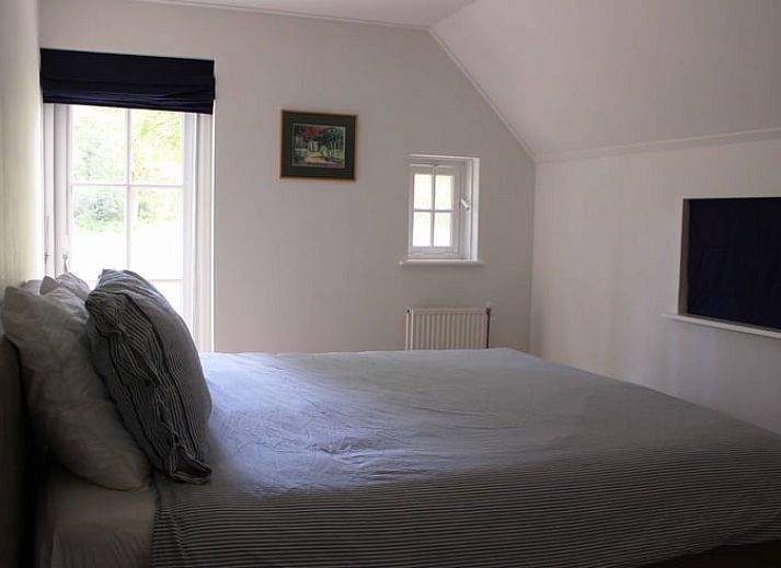 Blick auf die gruene Umgebung von Cottage in Heino, Ferienhaus in Salland, Overijssel.