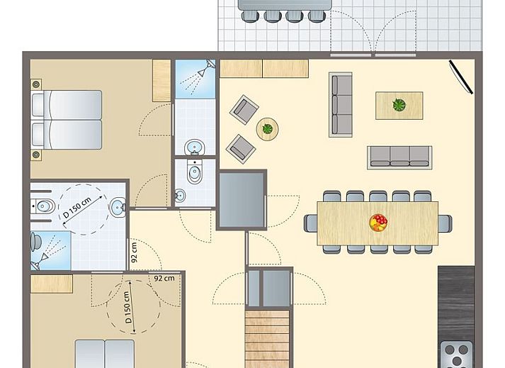 Unterkunft 533209 - Bungalow Salland - Landgoed De Hellendoornse Berg | 12-persoons bungalow - Extr