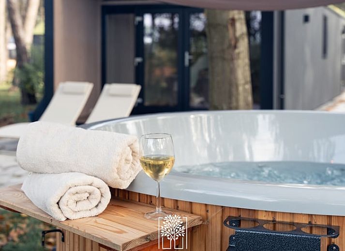 Ontspan in de jacuzzi bij Vakantiehuisje in Haarle, gelegen in het prachtige Salland, Overijssel.