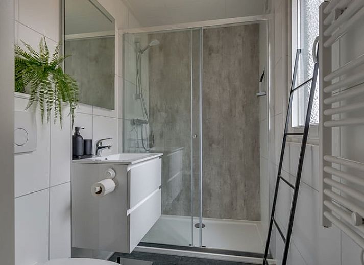 Entspannen Sie sich auf der Terrasse des Ferienhauses in Haarle, umgeben von gruenen Waeldern in Hellendoorn, Overijssel.