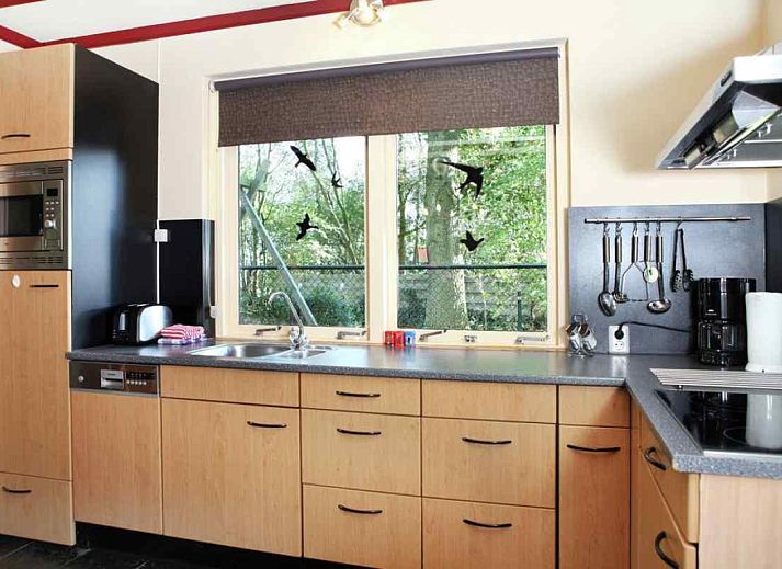 Front of vacation home OV114 in Kamperveen, with green garden in Salland, Overijssel