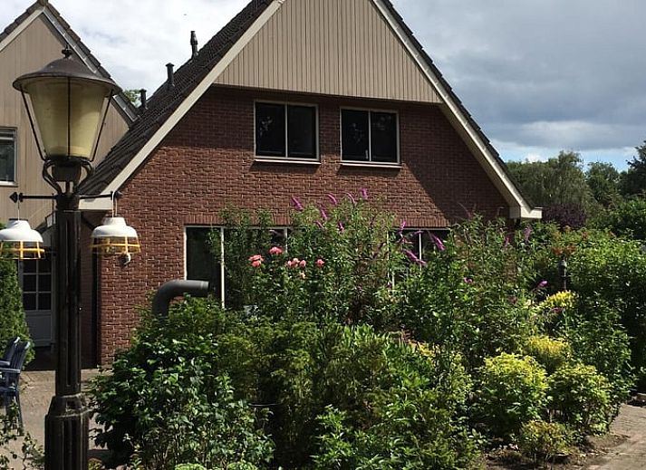 Zonnig terras bij Huisje in Lettele, vakantiehuis in Lettele, Overijssel.