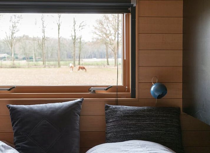 Vakantiehuis in Lettele gelegen aan de rand van een open grasveld in Salland, Overijssel.