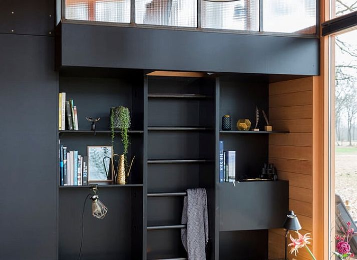 Veranda van Vakantiehuis in Lettele met uitzicht op de natuur van Salland, Overijssel.