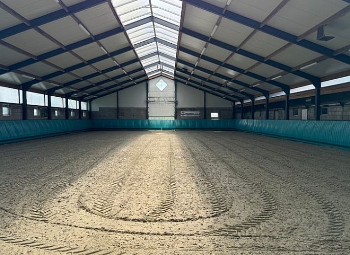 Vakantiehuisje in Boskamp, Salland, met prachtig uitzicht op groene velden in Overijssel.