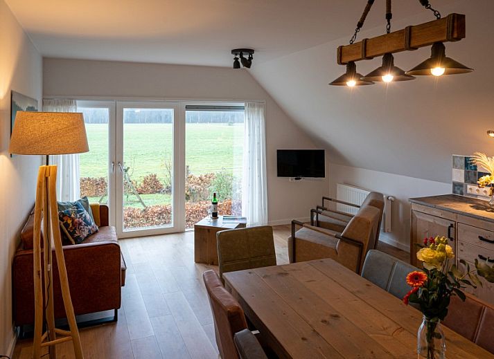 The Buzzard vacation home in Punthorst, Vecht region with spacious garden and swing for children.