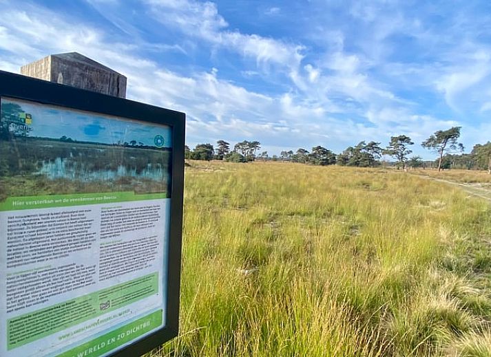 Geraeumiges Wohnzimmer mit Blick auf den Garten im Ferienhaus in Beerze, Region Vechta