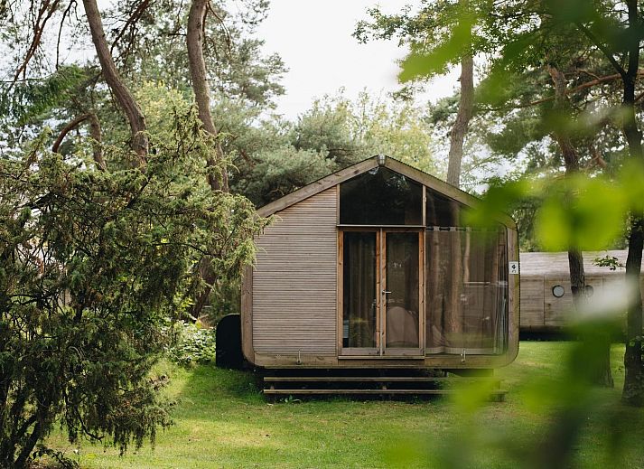 Wrap-house vacation home in Beerze with veranda and family enjoying nature in the Vecht region, Overijssel.