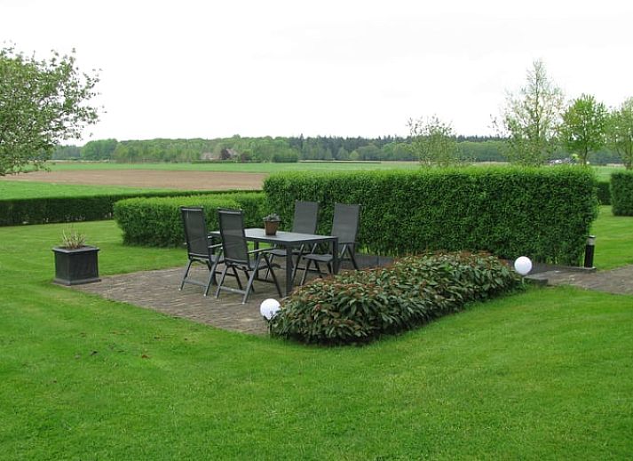 Gezellige woonkamer van Vakantiehuis in Dalfsen, perfect voor ontspanning in de Vechtstreek, Overijssel.