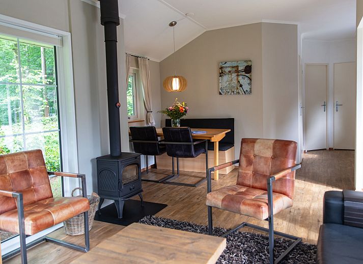 Spielplatz im Ferienhaus 4-Bett-Wald in Dalfsen, ideal fuer Kinder zum Spielen in der gruenen Umgebung der Region Vecht, Overijssel.