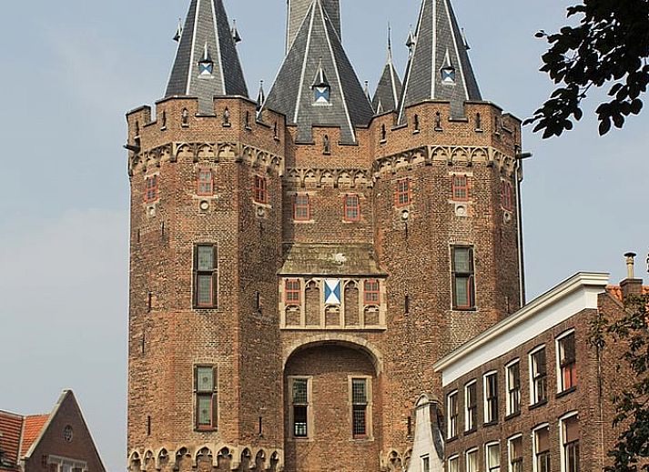 Blick auf die Wiese beim Ferienhaus in Dalfsen, Region Vecht, Overijssel.