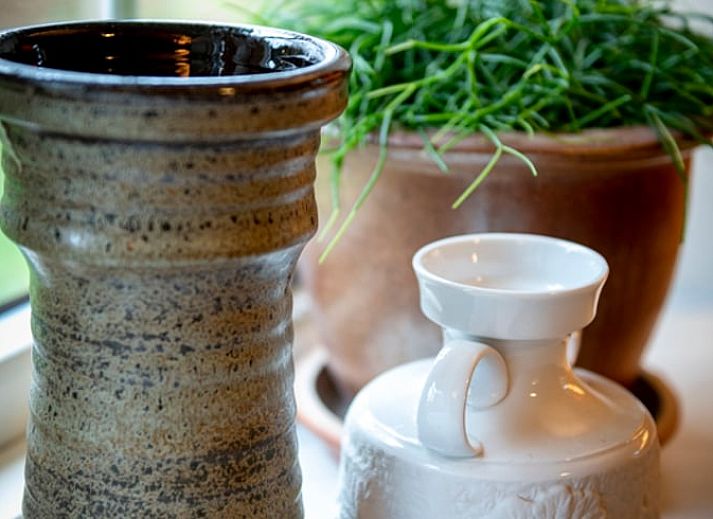 Gezellige woonkamer in Vakantiehuisje in Balkbrug, Vechtstreek, Overijssel met houten interieur en comfortabele zitruimte.