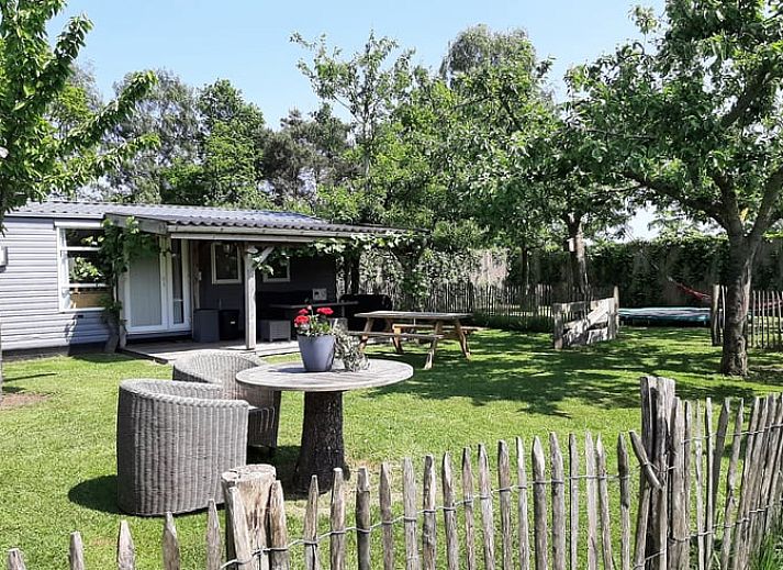 Gezellige tuin met terras bij Vakantiehuis in Balkbrug, Vechtstreek, Overijssel.