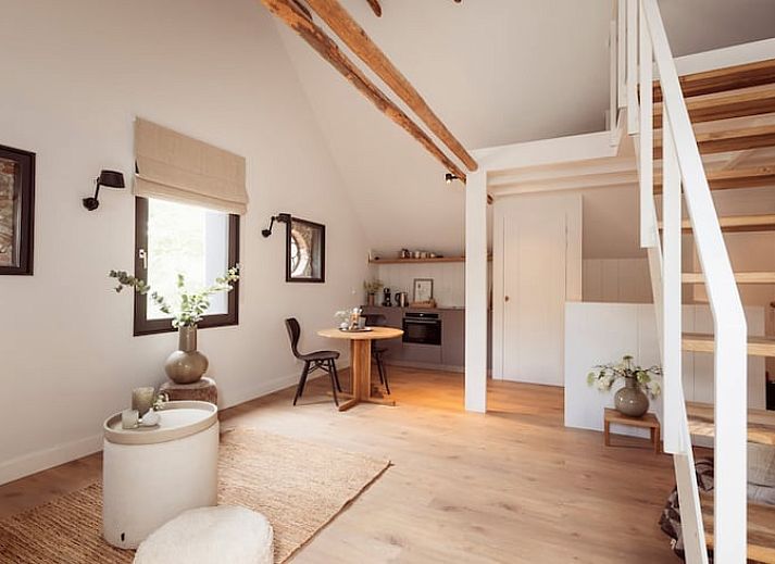 Ferienhaus in Rheeze, reetgedecktes Ferienhaus in der Region Vecht in Overijssel, umgeben von viel Gruen.