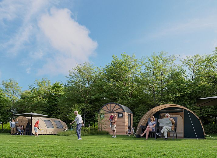 Unterkunft 541108 - Zelthaus Vechtstreek - De Waard Tunneltent met privé sanitair