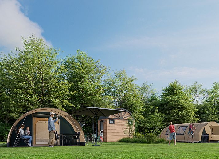 Unterkunft 541108 - Zelthaus Vechtstreek - De Waard Tunneltent met privé sanitair