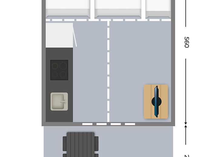 Unterkunft 541108 - Zelthaus Vechtstreek - De Waard Tunneltent met privé sanitair
