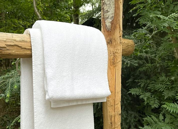 Stijlvolle woonkamer in Huisje in Rheezerveen met comfortabele bank, Vechtstreek, Overijssel.