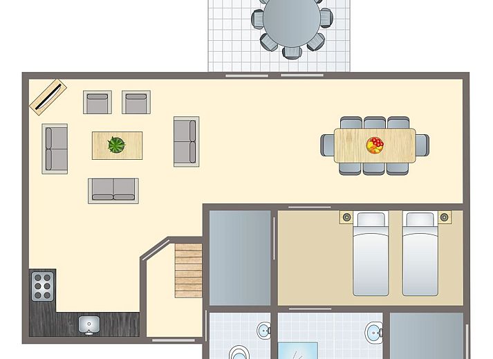 Guest house 542333 - Bungalow Vechtstreek - De Vlegge | 8-persoons bungalow | 8E