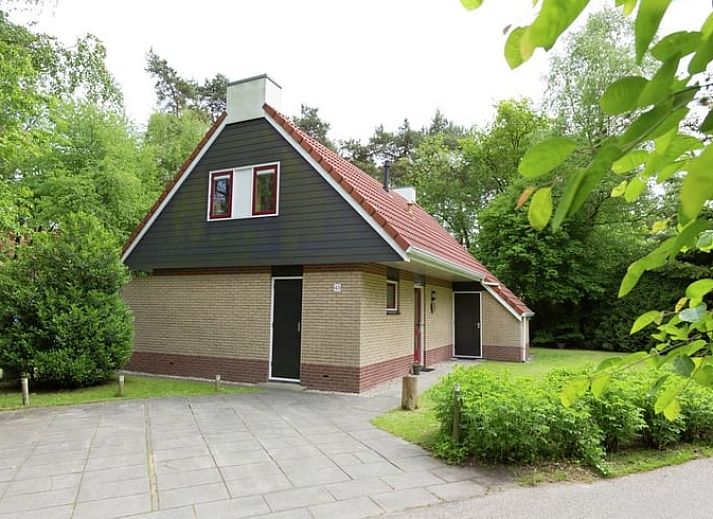 Open keuken en zithoek in vakantiehuis Huisje in Lemele, Overijssel voor een gezellige sfeer.