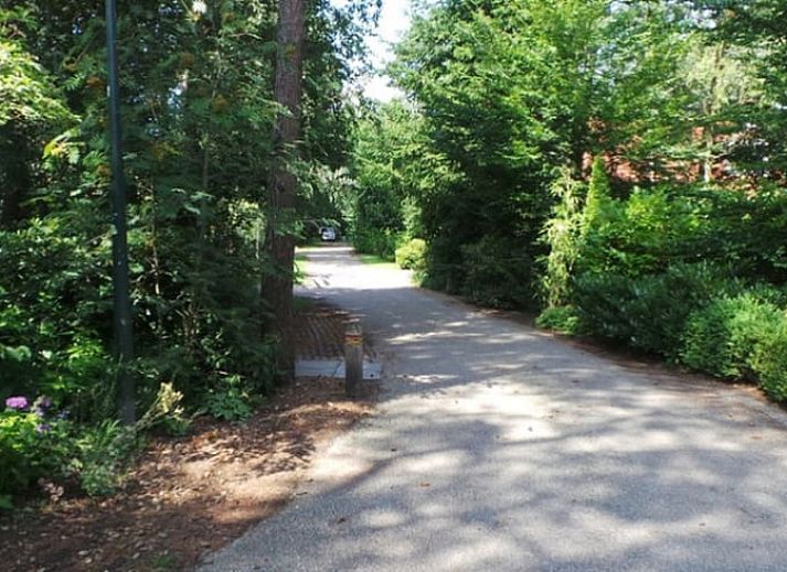 Open keuken en zithoek in vakantiehuis Huisje in Lemele, Overijssel voor een gezellige sfeer.