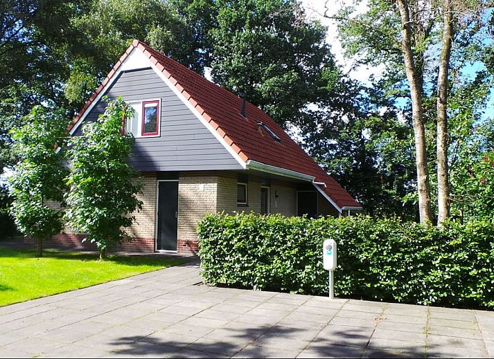 Ferienhaus OV676 in Lemele, Overijssel, umgeben von viel Gruen und einer sonnigen Terrasse.