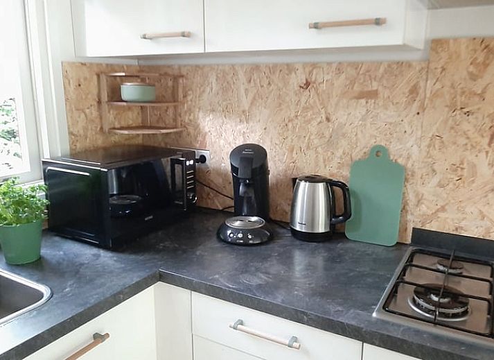 Das Ferienhaus in Stegeren liegt in der gruenen Natur der Region Vecht, Overijssel, und bietet einen ruhigen Rueckzugsort in einem bewaldeten Gebiet.