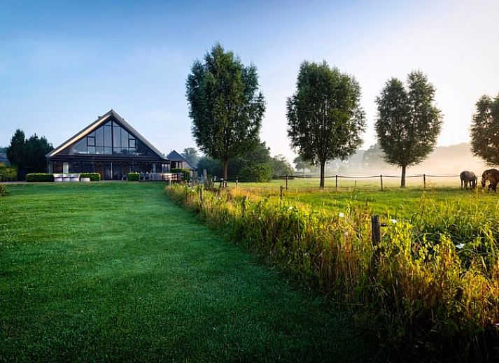 Panoramic view of nature around Holiday home in Hoonhorst, Vechtstreek, Overijssel.
